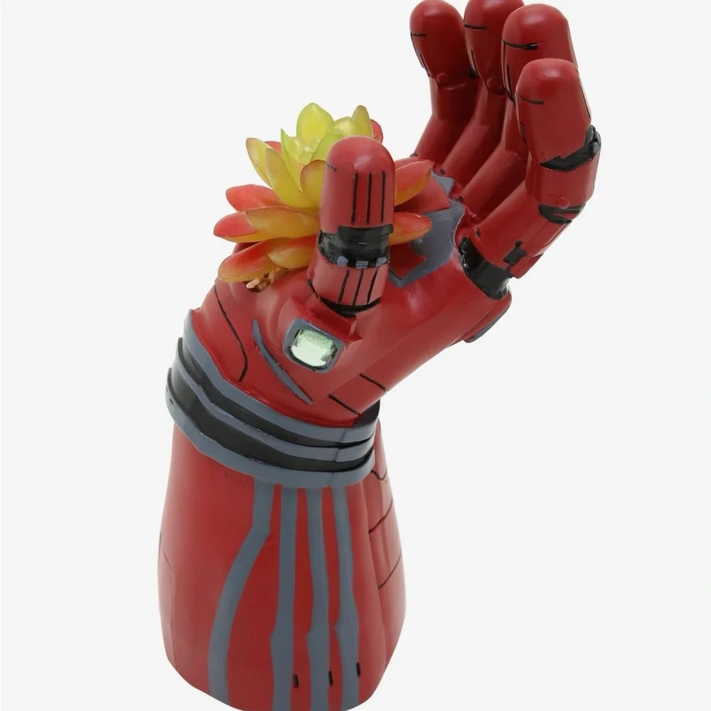 Marvel Avengers Iron Man Iron Gauntlet Faux Succulent Planter
